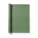 Italian Geometric Wall Covering 10m x 0.73m Green, Model Z90000