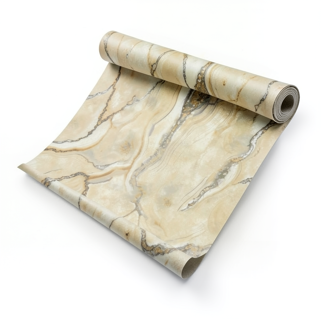 Marble Wallpaper 10m x 1.06m Beige Color Model 84653