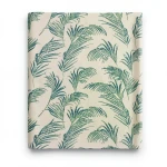 Italian Wallpaper Leaf-Patterned Design 10m x 1.06m Beige with Green, Model 46737
