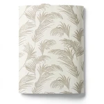 Wall Decoration Leaf-Patterned Design 10 m x 1.06 m Beige, Model 46740