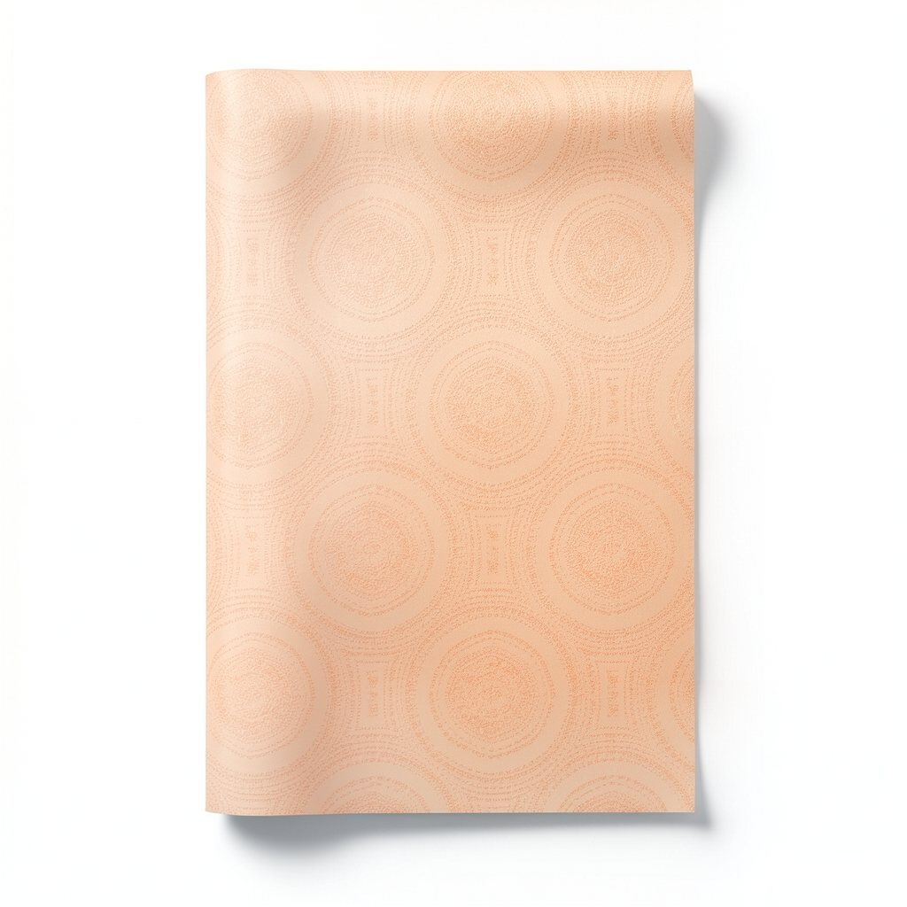 Holland Wallpaper Pattern Design 10m x 0.53m, Light Orange
