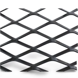 Hot Rolled Steel Expanded Metal Mesh Thickness 3.8 mm Width 2.44 m Length 5 m, Black