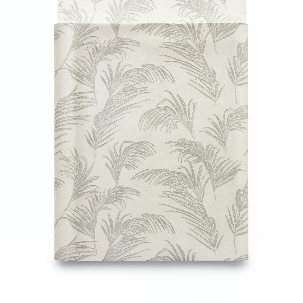 Italian Wallpaper Leaf-Patterned Design 10m x 1.06m Beige, Model 46743