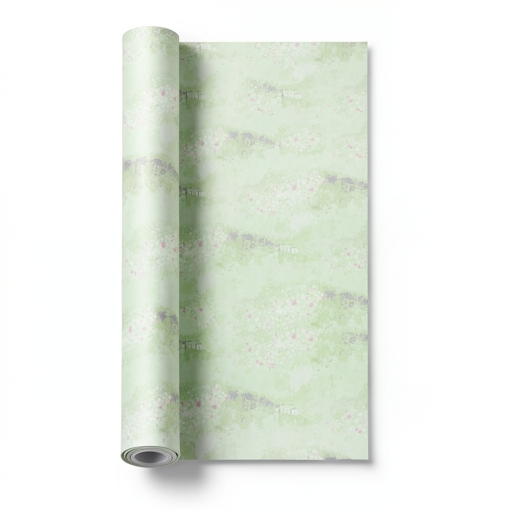 Dutch Youthful and Kids Wall Covering 10m x 0.53m, Light Green