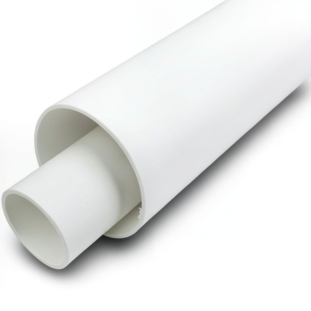 UPVC Plastic Pipe Schedule 40 Size 4 inch Outside Diameter 114.53 mm White Color