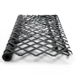 Hot Rolled Black Steel Expanded Metal Mesh 2.7 mm Thickness 2.44m Width 6m Length