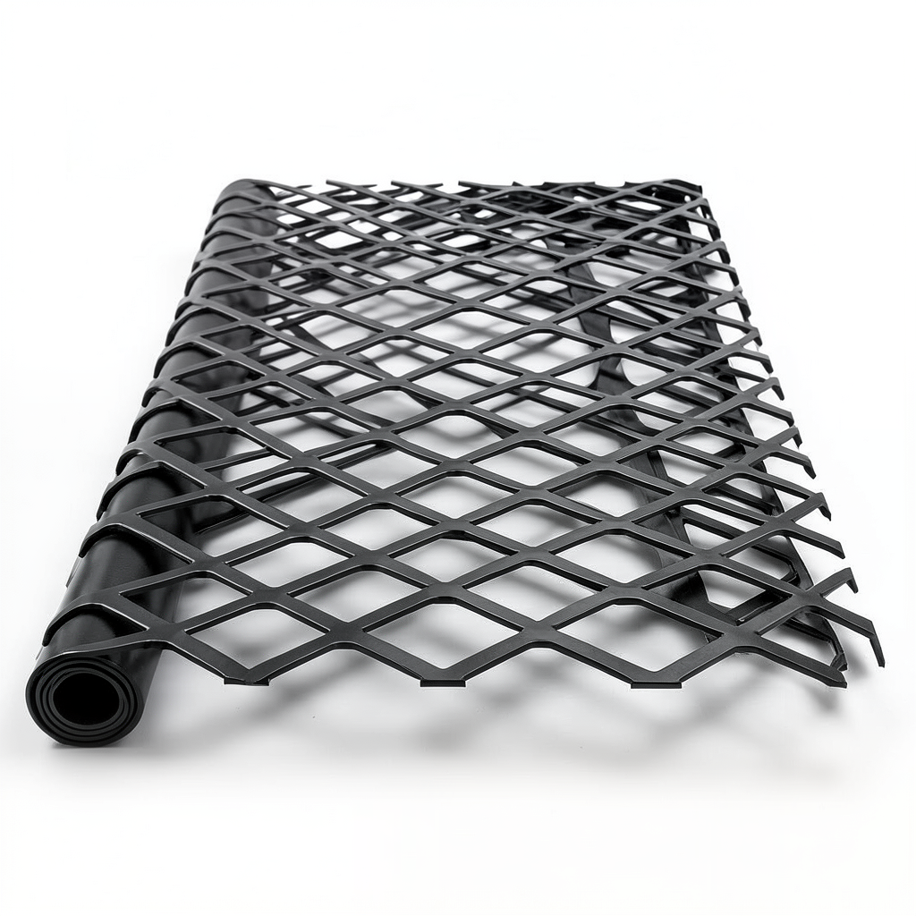 Hot Rolled Black Steel Expanded Metal Mesh 2.7 mm Thickness 2.44m Width 6m Length