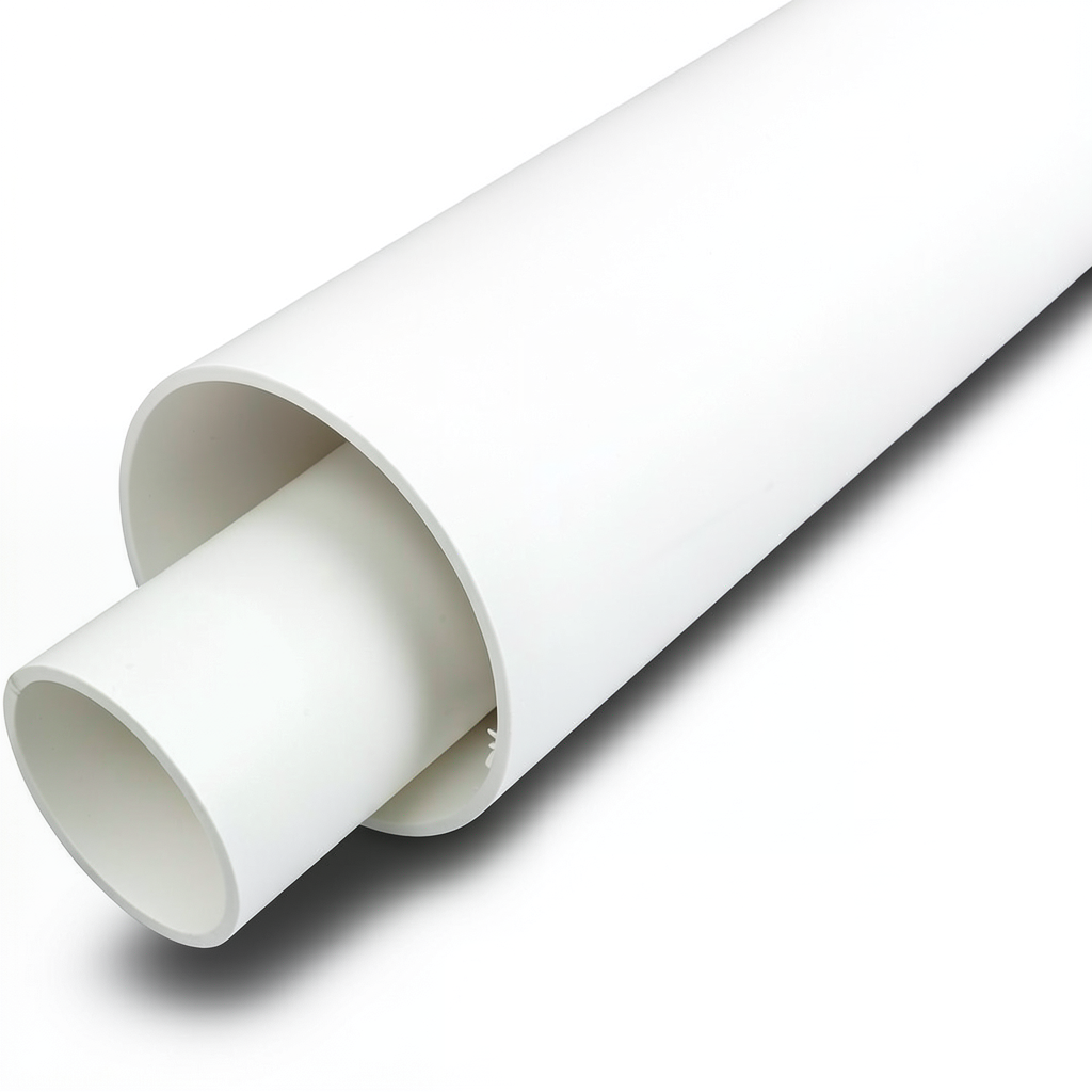 UPVC Plastic Pipe Schedule 40 Size 8 inch Outside Diameter 219.46 mm White Color