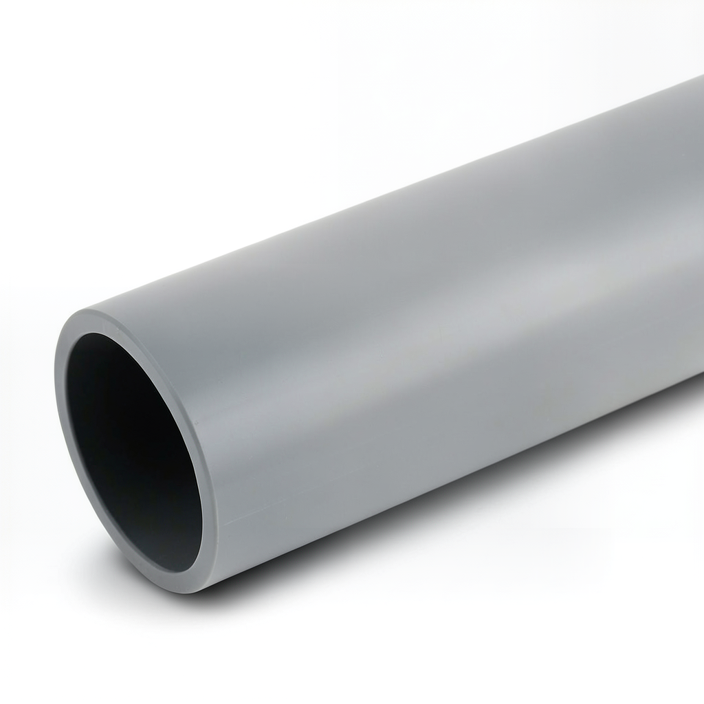أنابيب UPVC كلاس 0 مقاس 3 إنش سماكة 1.8 مم لون رمادي