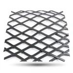 Hot Rolled Black Steel Expanded Metal Mesh 2.8 mm Thick, 2.44 m Width, 6 m Length