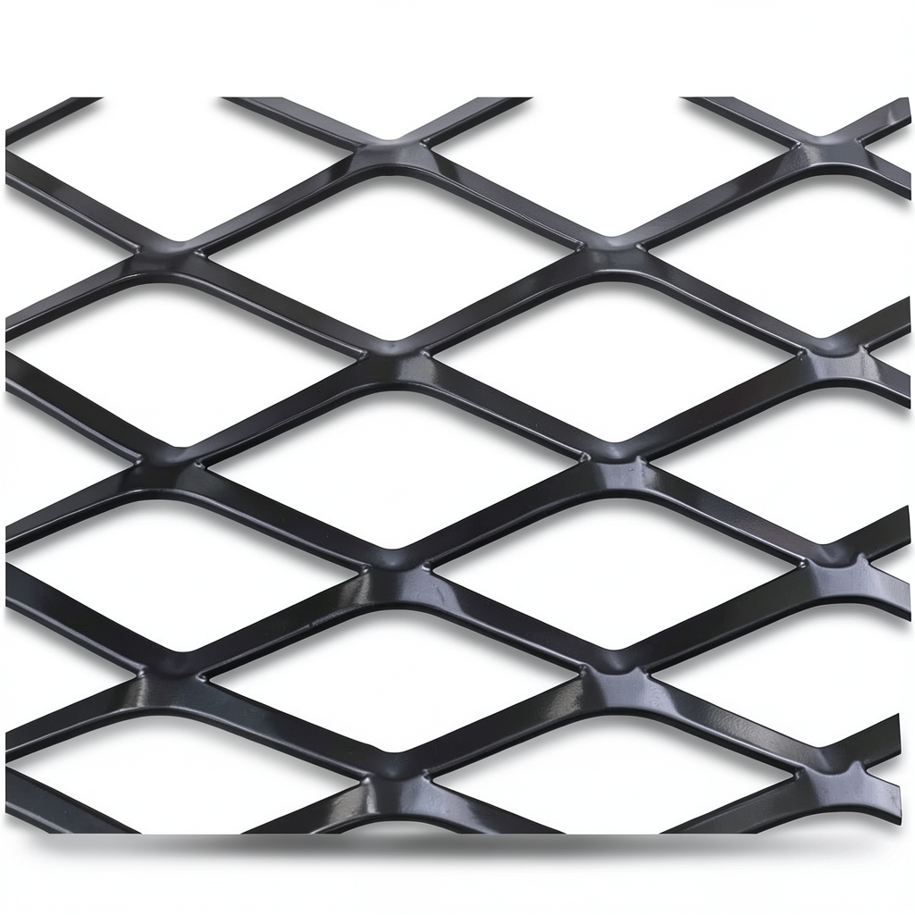 Hot Rolled Black Steel Expanded Metal Mesh Thickness 5.8 mm Width 2.44 m Length 6 m