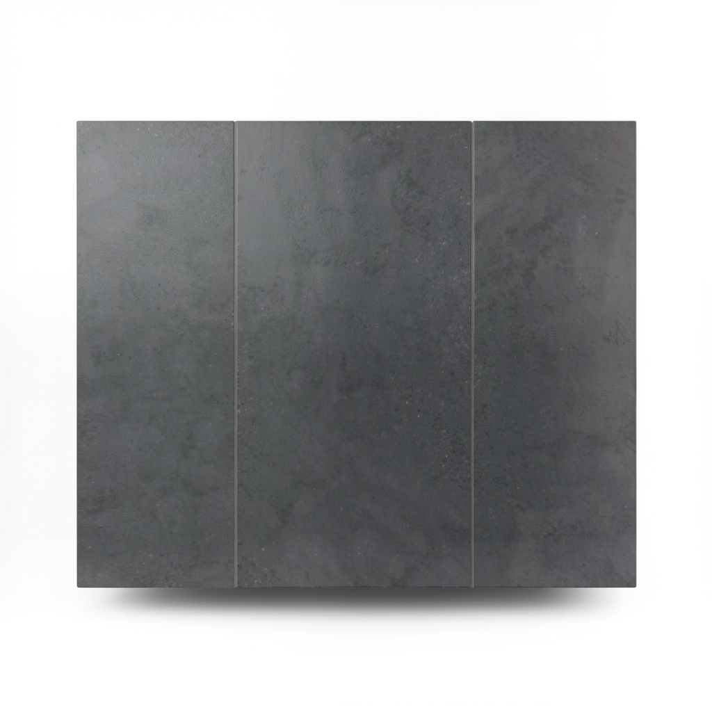 Dark Grey Porcelain Floor Tiles 0.88 cm High, 120x60 cm, Esteem Model