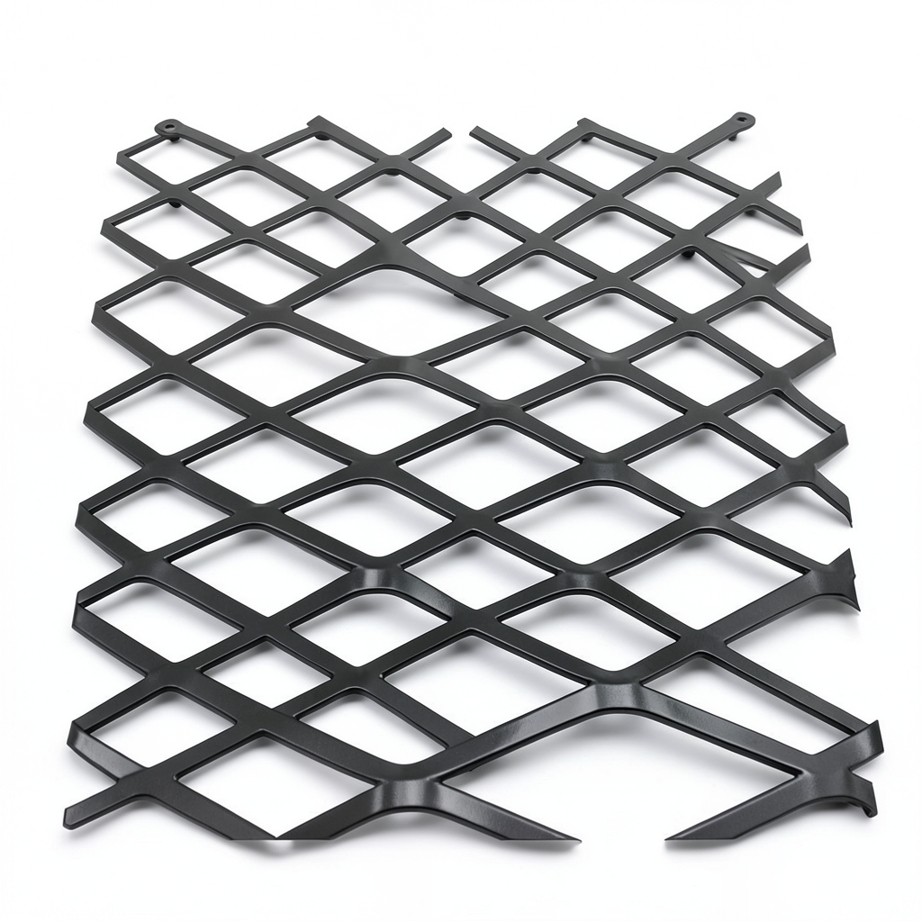 Hot Rolled Black Steel Expanded Metal Mesh Thickness 5.8 mm Width 2.44 m Length 6 m