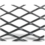 Hot Rolled Black Steel Expanded Metal Mesh Thickness 2.7 mm Width 2.44 M Length 7 M