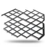 Hot Rolled Steel Expanded Metal Mesh Thickness 4.8 mm Width 1.22 M Length 3 M, Black