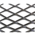 Hot Rolled Black Steel Expanded Metal Mesh Thickness 2.8 mm Width 2.44 m Length 7 m