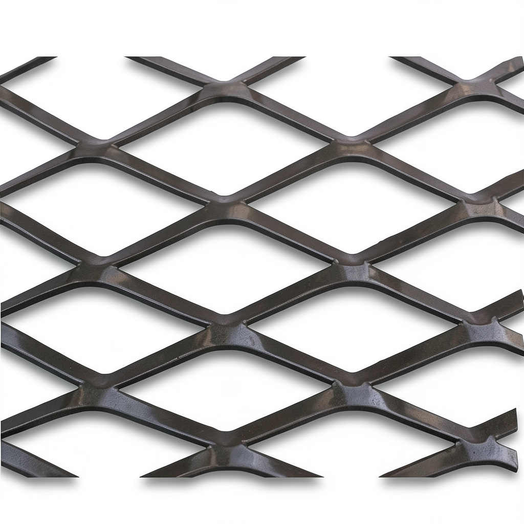 Hot Rolled Black Steel Expanded Metal Mesh Thickness 2.8 mm Width 2.44 m Length 7 m