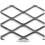 Hot Rolled Black Steel Expanded Metal Mesh Thickness 4.8 mm Width 1.22 M Length 6 M