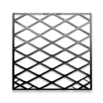 Hot Rolled Black Steel Expanded Metal Mesh Thickness 4.8 mm Width 1.22 m Length 4 m
