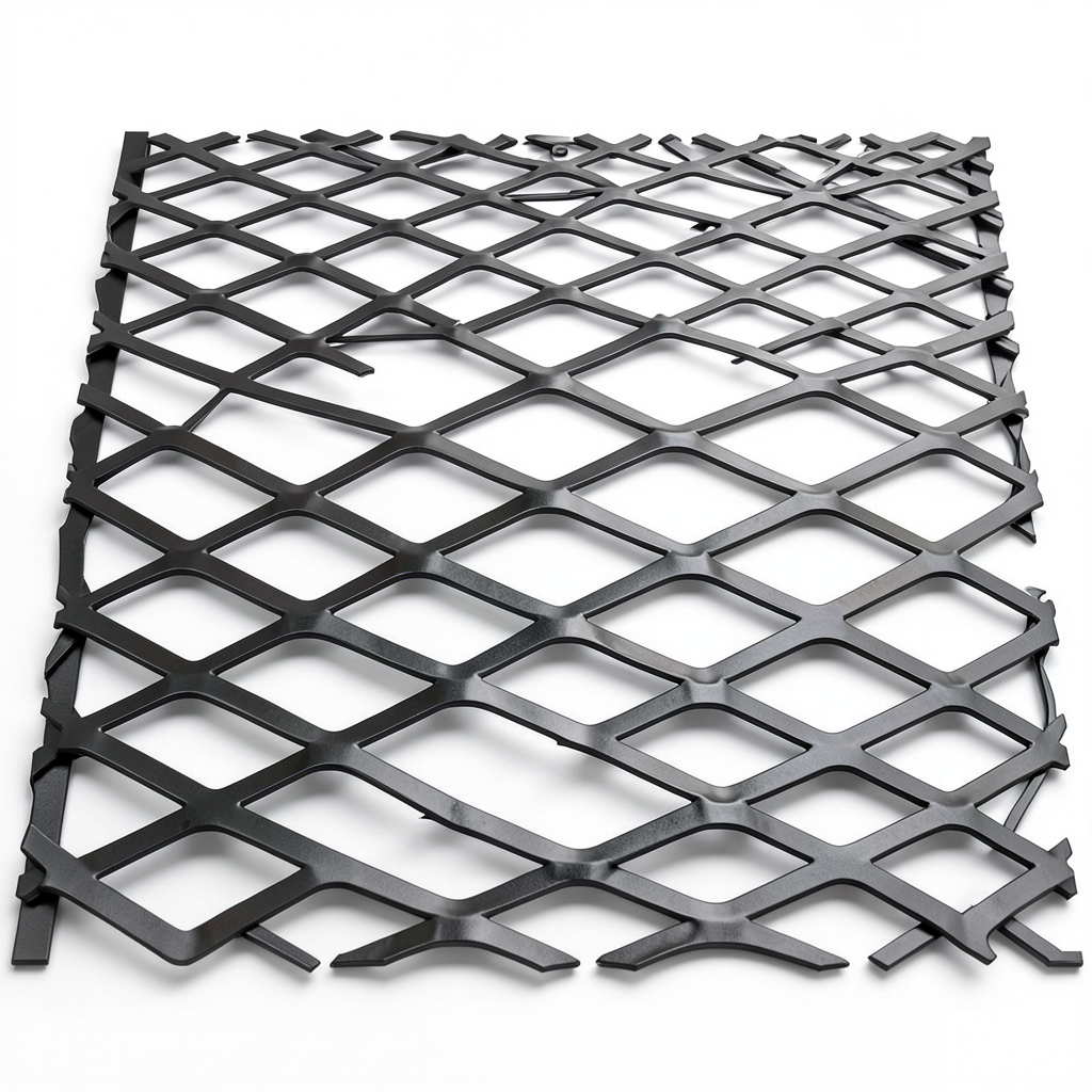 Hot Rolled Black Steel Expanded Metal Mesh Thickness 5.8 mm Width 2.44 m Length 7 m