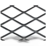 Hot Rolled Black Steel Expanded Metal Mesh Thickness 5.8 mm Width 1.22 m Length 2 m