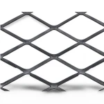 Hot Rolled Black Steel Expanded Metal Mesh Thickness 4.8 mm Width 1.22 M Length 6 M