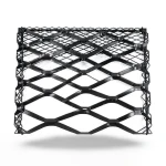 Hot Rolled Steel Expanded Metal Mesh 1.2 mm Thickness 1.22x1 m Black