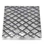 Hot Rolled Black Steel Expanded Metal Mesh Thickness 5.8 mm Width 1.22 m Length 3 m