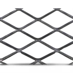 Hot Rolled Black Steel Expanded Metal Mesh Thickness 5.8 mm Width 1.22 m Length 5 m