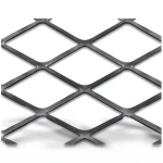 Hot Rolled Black Steel Expanded Metal Mesh Thickness 5.8 mm Width 1.22 m Length 6 m