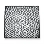 Hot Rolled Steel Expanded Metal Mesh Thickness 4.8 mm Width 1.22 M Length 3 M, Black