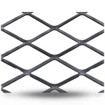 Hot Rolled Black Steel Expanded Metal Mesh Thickness 5.8 mm Width 1.22 M Length 4 M