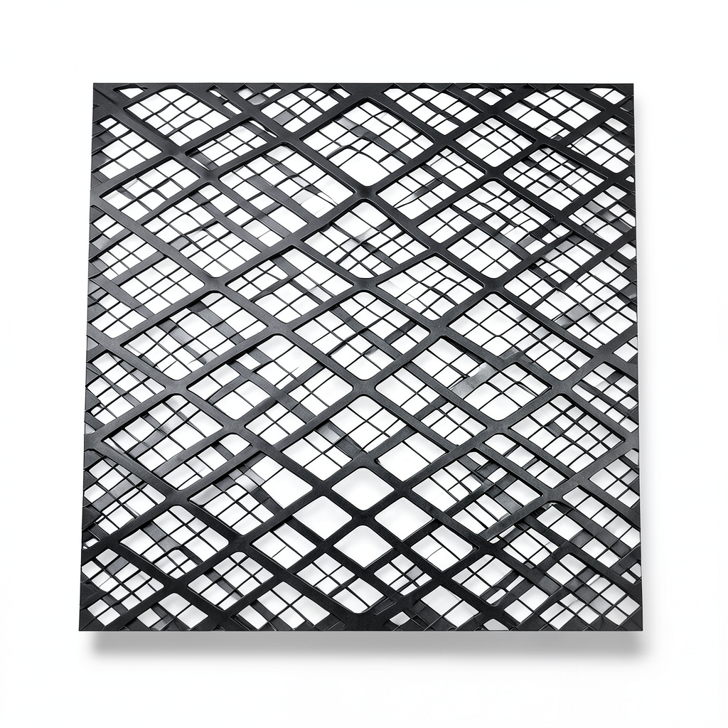 Hot Rolled Black Steel Expanded Metal Mesh Thickness 5.8 mm Width 1.22 m Length 6 m