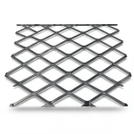 Hot Rolled Black Steel Expanded Metal Mesh Thickness 5.8 mm Width 1.22 m Length 7 m