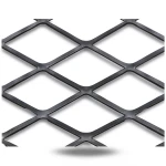 Hot Rolled Black Steel Expanded Metal Mesh Thickness 6 mm Width 1.22 M Length 1 M