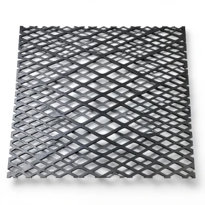 Hot Rolled Black Steel Expanded Metal Mesh Thickness 5.8 mm Width 1.22 m Length 1 m