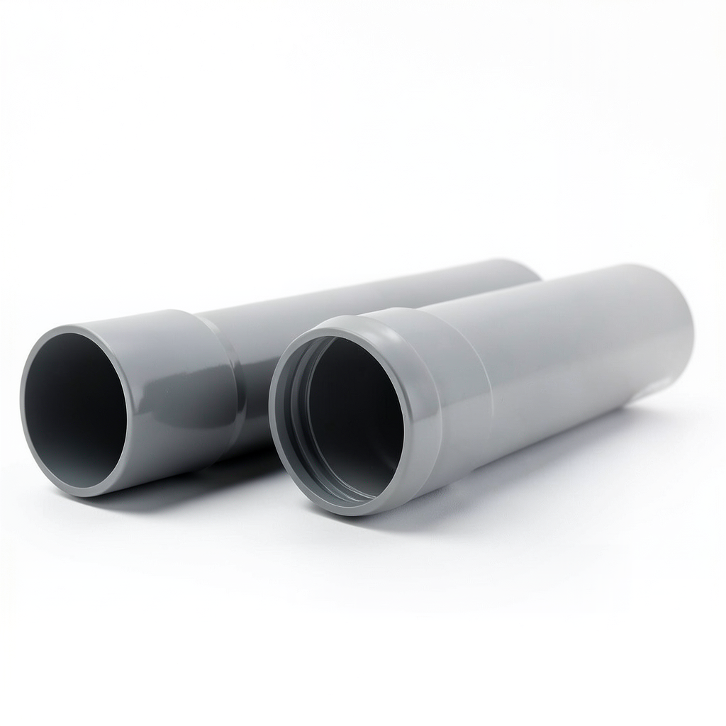 UPVC Pipes Nominal Pressure 10 Bar Outer Diameter 110 mm Thickness 5.3 mm Gray