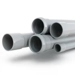 مواسير UPVC ضغط اسمي 10 بار قطر خارجي 110 مم سمك 5.3 مم لون رمادي