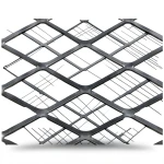 Hot Rolled Black Steel Expanded Metal Mesh Thickness 6 mm Width 1.22 m Length 6 m