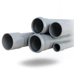 UPVC Pipes Nominal Pressure 10 Bar Outside Diameter 500 mm Thickness 23.9 mm Gray