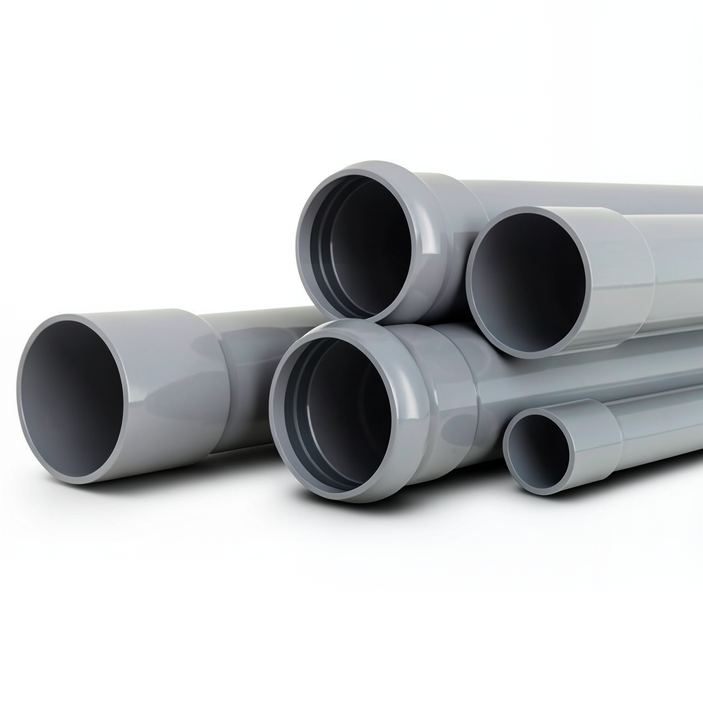 UPVC Pipes Nominal Pressure 10 Bar OD 225 mm Thickness 10.8 mm Gray
