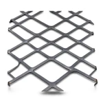 Hot Rolled Black Steel Expanded Metal Mesh Thickness 5.8 mm Width 1.22 M Length 4 M