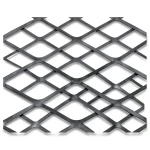 Hot Rolled Black Steel Expanded Metal Mesh Thickness 5.8 mm Width 1.22 m Length 5 m
