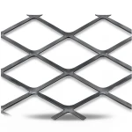 Hot Rolled Black Steel Expanded Metal Mesh Thickness 5.8 mm Width 1.22 m Length 7 m