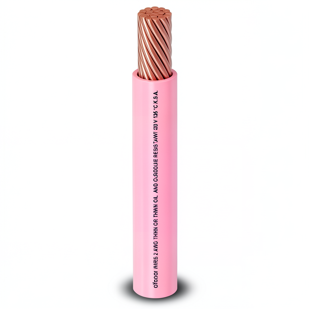 2/0 AWG Stranded Copper Wire 600 Volts PVC Insulation Pink 2500ft | Al Fanar