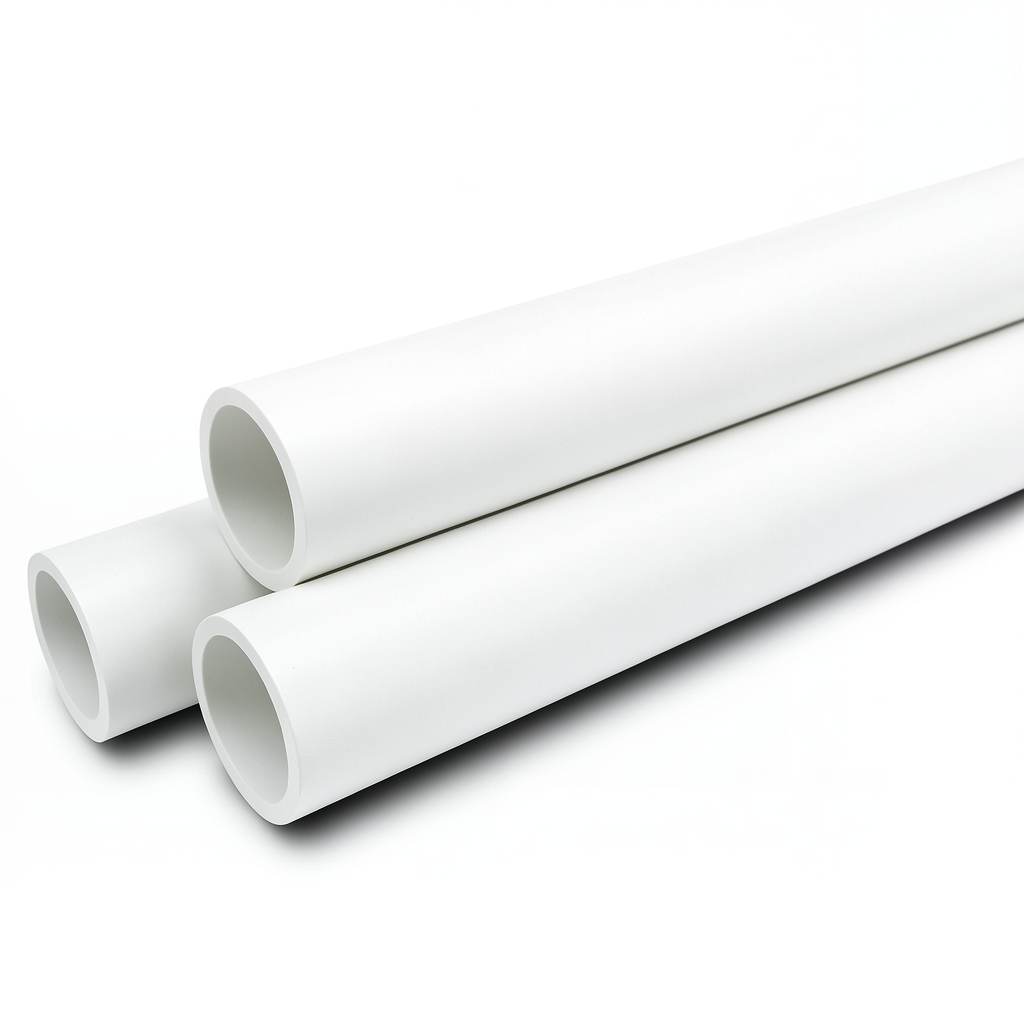 مواسير UPVC ضغط 10 بار قطر خارجي 90 مم سمك 4.3 مم لون أبيض