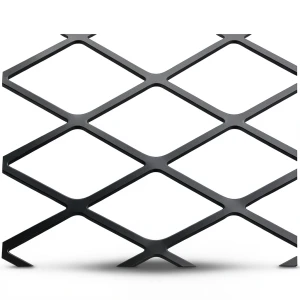 Hot Rolled Black Steel Expanded Metal Mesh Thickness 6 mm Width 1.22 M Length 3 M