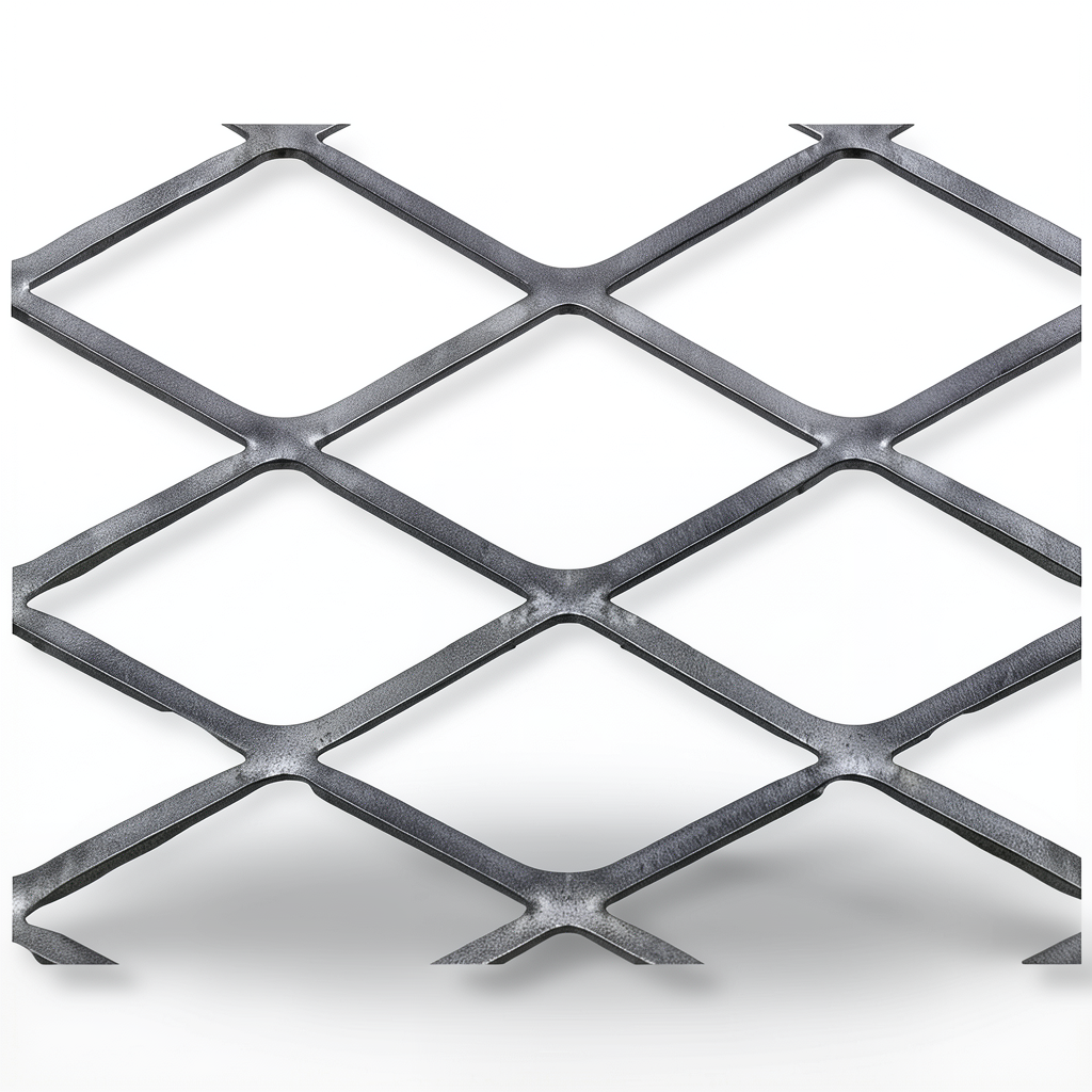 Hot Rolled Black Steel Expanded Metal Mesh Thickness 6 mm Width 1.22 M Length 4 meter