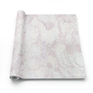 Italian Marble Wallpaper 10m x 1.06m Pink Color, Model 082605