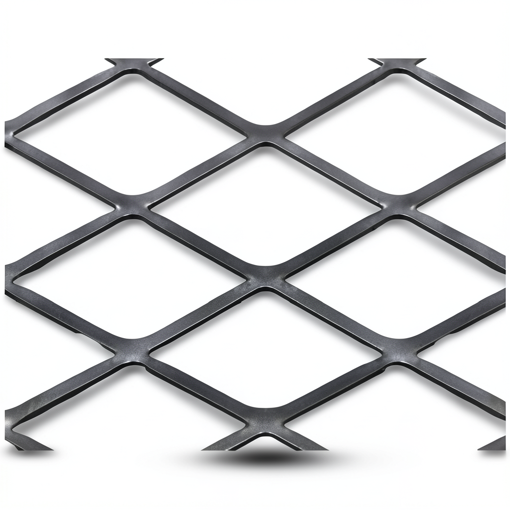 Hot Rolled Black Steel Expanded Metal Mesh Thickness 6 mm Width 1.22 m Length 6 m